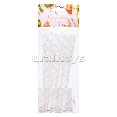 Набор новогодних украшений "Льдинки счастья" (6шт х 13 см)