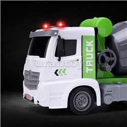 Машина "Бетономешалка" на батарейках, в коробке