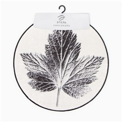 Коврик для ванной «Этель» Natural print, 57×57±2 см, велюр