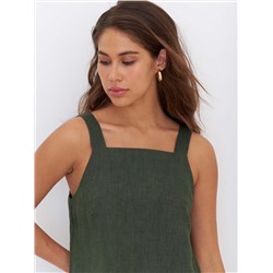 Сарафан длинный  D010 1_DGRN/Темно-зеленый