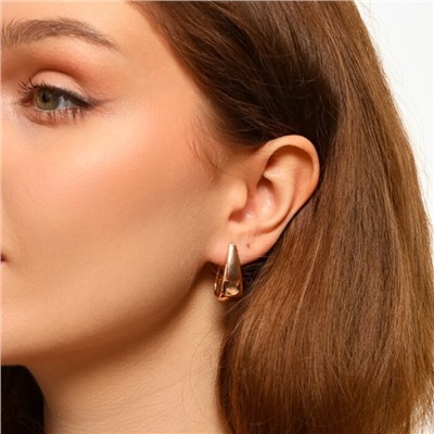 Серьги галочки ювелирная бижутерия коллекция "Дубай", покрытие позолота, арт.213.549