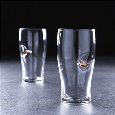 Бокал для пива с пулей «Непробиваемый», 350 мл