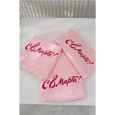 14418/14 "8 марта"полотенце махровое плотность 350гр