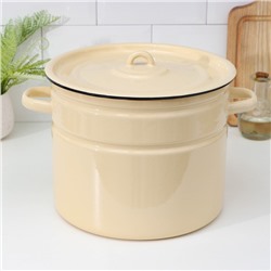 Кастрюля эмалированная, 9 л, d=26 см, цилиндрическая, МИКС