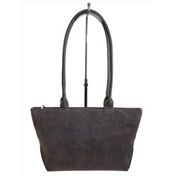 Женская сумка из искусственной замши, цвет серый