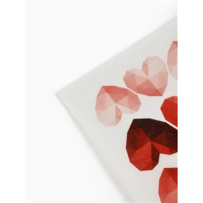 Вафельные картинки для украшения десертов и тортов «Сердечки», А5