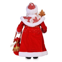 Сувенир Дед Мороз в красной шубе с мешком подарков, 40см "собс.разр."