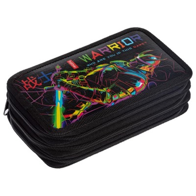 Пенал 6-ти ств. 190х110 мм "Color Warrior" с табл.умножения (089082) 48111 Хатбер