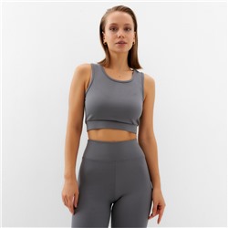 Топ спортивный женский MINAKU, графит, размер 48