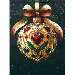 Пакет подарочный новогодний ламинированный, «Новогодний шар », 26×12×32 см