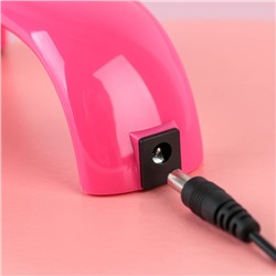 LED-лампа для сушки ногтей, 9 Вт, USB, розовая