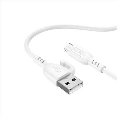 Кабель USB - micro USB Borofone BX91 12W 100см 2,4A  (white)