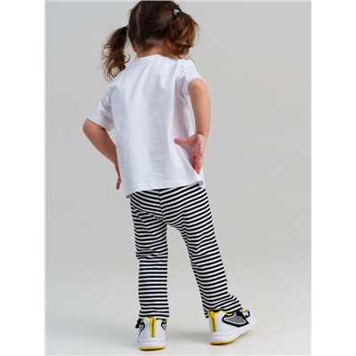 Комплект детский трикотажный для девочек: фуфайка (футболка), брюки (легинсы)