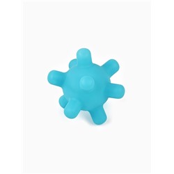 Игрушка пищащая «Мячик шипы», 5 см, голубая