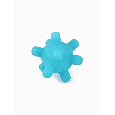 Игрушка пищащая «Мячик шипы», 5 см, голубая