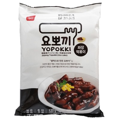 Токпокки в соусе Чачжан Yopokki (1 порция) пауч, Корея, 120 г Акция