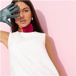 Блуза прямого кроя, Кейт Мосс отдыхает (white)