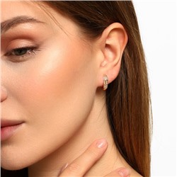 Серьги коллекция "Xuping" покрытие позолота 18К, вставка: фианиты, арт.101.097