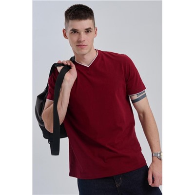 Футболка мужская 14490 (Бордо)