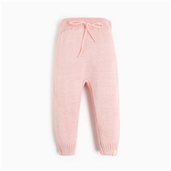 Брюки - штанишки вязаные детские «Крошка Я», размер 74-80 см, розовые