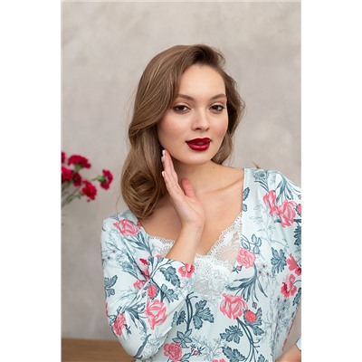Комплект жен: фуфайка(футболка) д/рук, брюки Mia Cara SS23WJ333 Blueberry Night