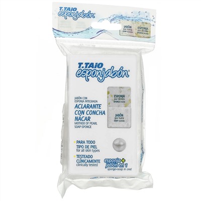 T. Taio, Mother Of Pearl Soap-Sponge, 4.2 oz (120 g)