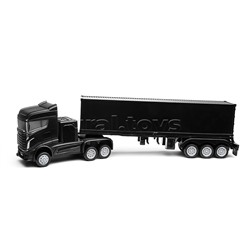 Набор машин "Контейнеровоз "Динозавры" с машинками и дорожными знаками, в коробке