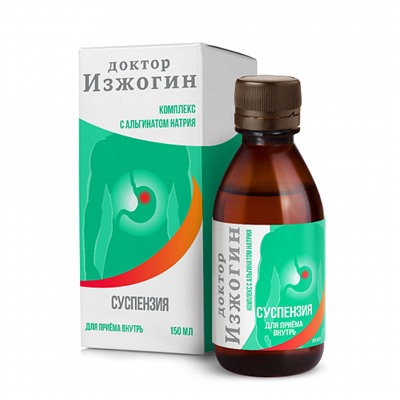 Средство от изжоги гелеобразная суспензия Dr.Изжогин 150 мл.