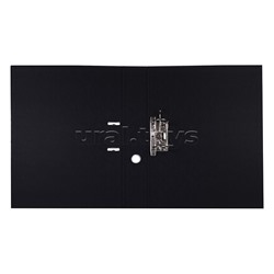 Папка с арочным механизмом A3 75 мм PP двусторонний разобранная вертикальная, наварной карман с этикеткой, черная