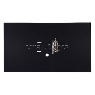 Папка с арочным механизмом A3 75 мм PP двусторонний разобранная вертикальная, наварной карман с этикеткой, черная