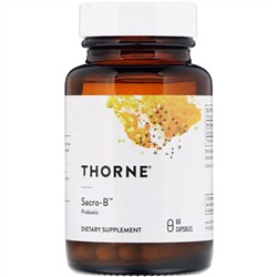 Thorne Research, Sacro-B, пробиотик, 60 капсул