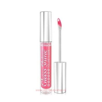 LUXVISAGE Блеск для губ Perfect Glass Shine тон 17 ярко-розовый мерцающий 2.8 г