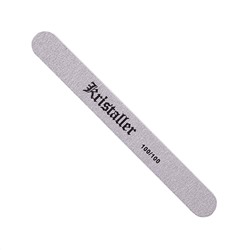 Kristaller Пилка для ногтей прямая 100/100 грит, серый 14406