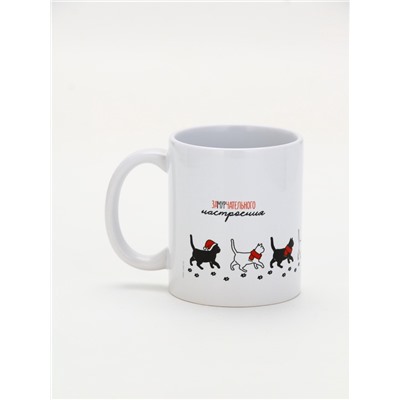 Кружка новогодняя керамическая «Замурчательного настроения», 320 мл