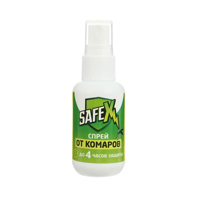 Спрей от клещей и комаров SAFEX, 50 мл, 2 штуки