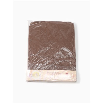 Простыня на резинке 2-спальная «Атра», 180×200+20 мокко, бязь