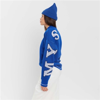 Джемпер женский MIST Knitwear, синий, размер 40-42