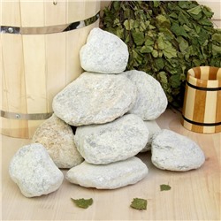 Камни для бани «Талькохлорит», 20 кг, галтованные, фракция 7-15 см, «Добропаровъ»