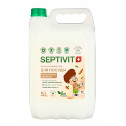 Гель для мытья посуды SEPTIVIT «Миндальное молочко», 5 л