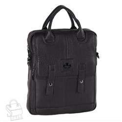 Сумка мужская кожаная 3888Z black Zinimsk/50(дефект)