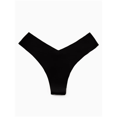 Трусы бесшовные бразильяно KAFTAN, чёрные, размер 40-42