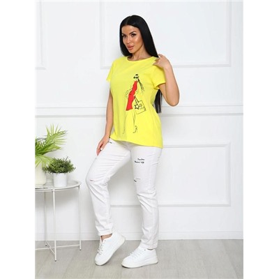 Футболка "Ледис" (Желтый)