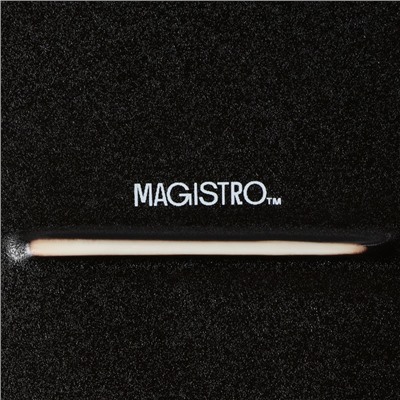 Блюдо для подачи Magistro Pietra lunare, 16×16 см, квадратное, фарфор, чёрное