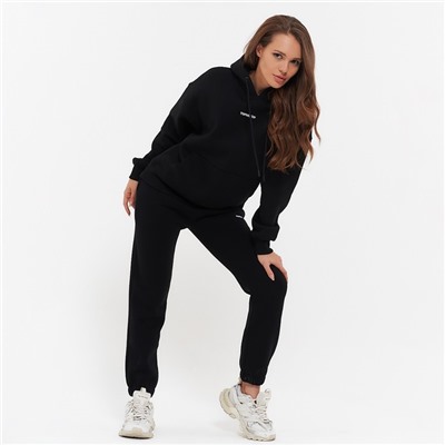 Костюм женский (толстовка, брюки) Little Secret, чёрный, размер 46 (L)