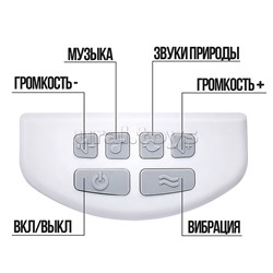 Шезлонг детский "Лесные жители" розовый, музыка, вибрация, в коробке