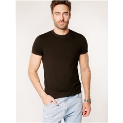 Футболка slim fit  из премиального хлопка с эффектом меланж
