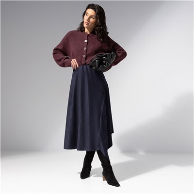 Юбка асимметричного кроя, Грация рассвета (синяя)