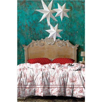 КПБ перкаль Mia Cara рис. 37103-1/15886-14 Winter Wood