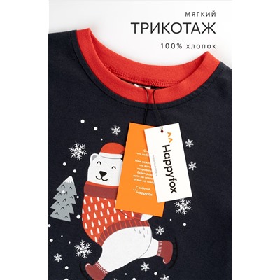 Детская новогодняя пижама Happyfox