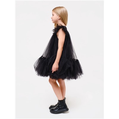 Платье нарядное для девочки KAFTAN, с пышной юбкой, рост 86-92, чёрное